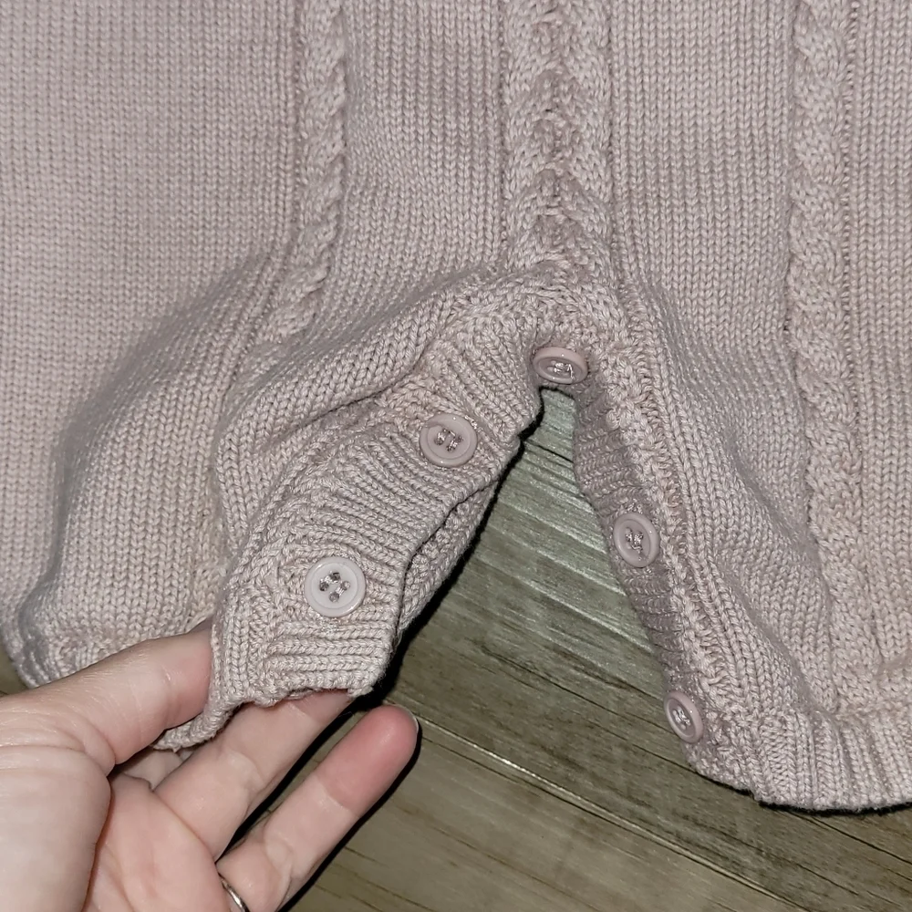 Auro Mesa Crochet Mauve Romper Size 12 Months